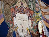 Mustang Lo Manthang Tiji Festival Day 1 03 Old Thangka Of Guru Rinpoche Padmasambhava